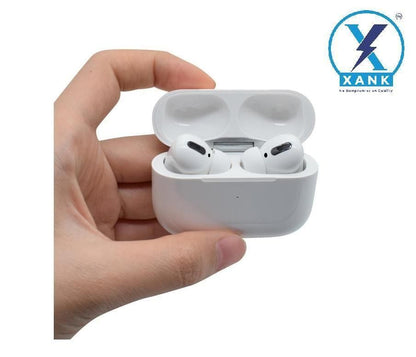 Xank AirPods Pro – True Wireless Earbuds with Wireless Charging & Smart Sensors (White)
