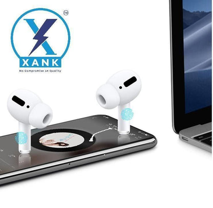 Xank AirPods Pro – True Wireless Earbuds with Wireless Charging & Smart Sensors (White)
